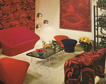 Easy Steps To Successful Decorating Barbara Taylor Bradford 1971 MID CENTURY MODERN Space Age Mod interior decorating book