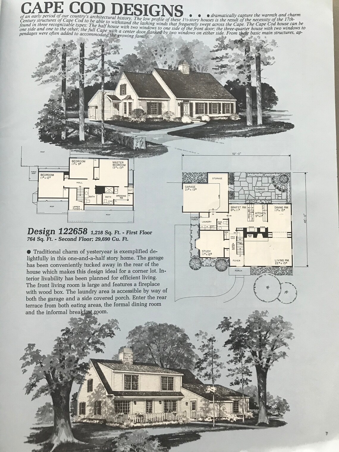 1-1-2-story-homes-vintage-house-plans-cape-cod-georgian-tudor-etsy