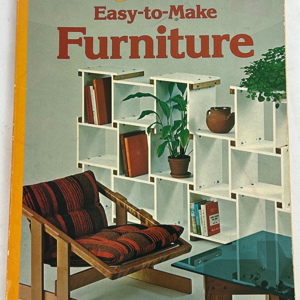 Sunset Easy To Make Furniture 1977 Build Mid Century Modern Chairs Coffee Tables Design Book DIY