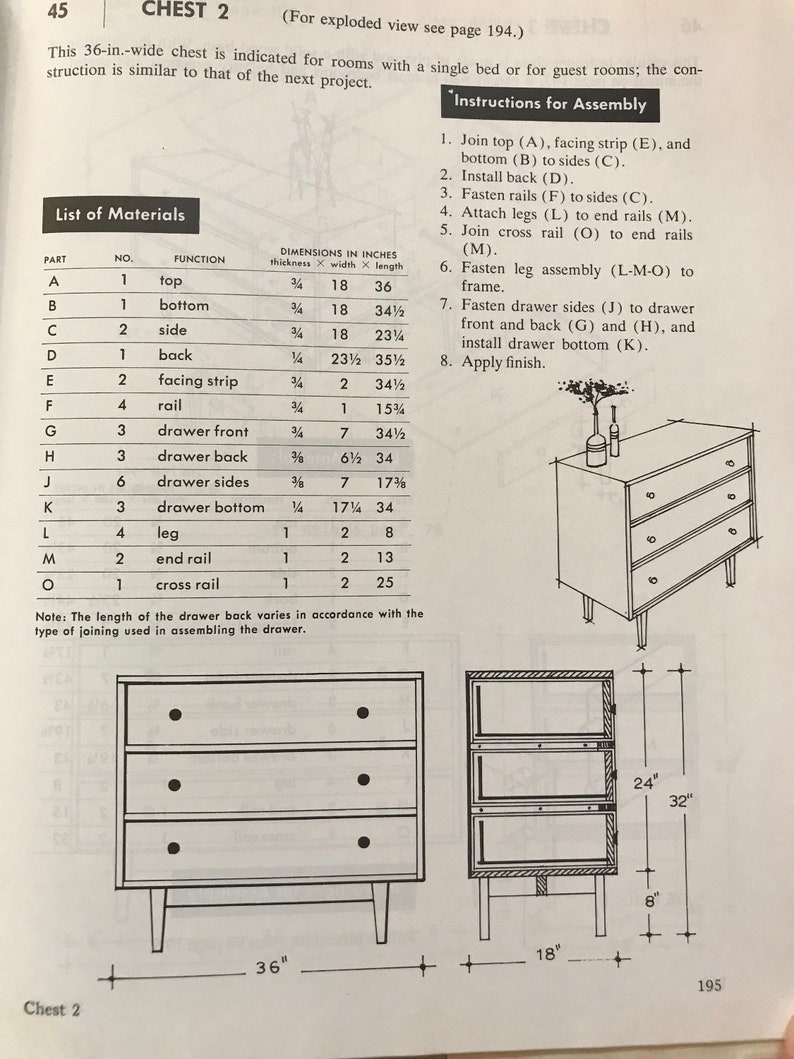 How to Build Modern Furniture Mario Dal Fabbro 1976 Mid Etsy