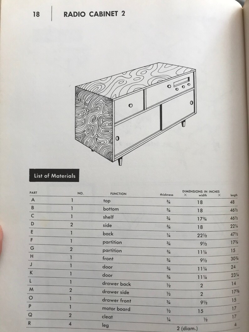 How to Build Modern Furniture Mario Dal Fabbro 1957 Mid Etsy