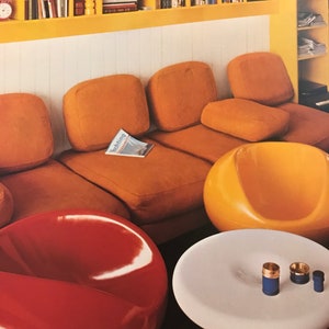 Modern Furniture and Decoration Robert Harling 1971 HUGE Space Age Mod Mid Century Modern Design Book