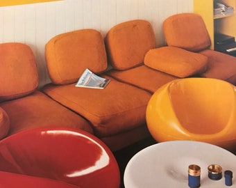 Mobili e decorazioni moderne Robert Harling 1971 HUGE Space Age Mod Mid Century Modern Design Book