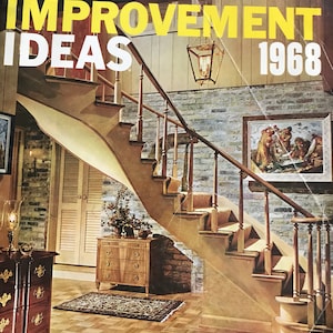 Better Homes & Gardens Home Improvement Ideas 1968 Magazine Vintage Mid Century Modern Design