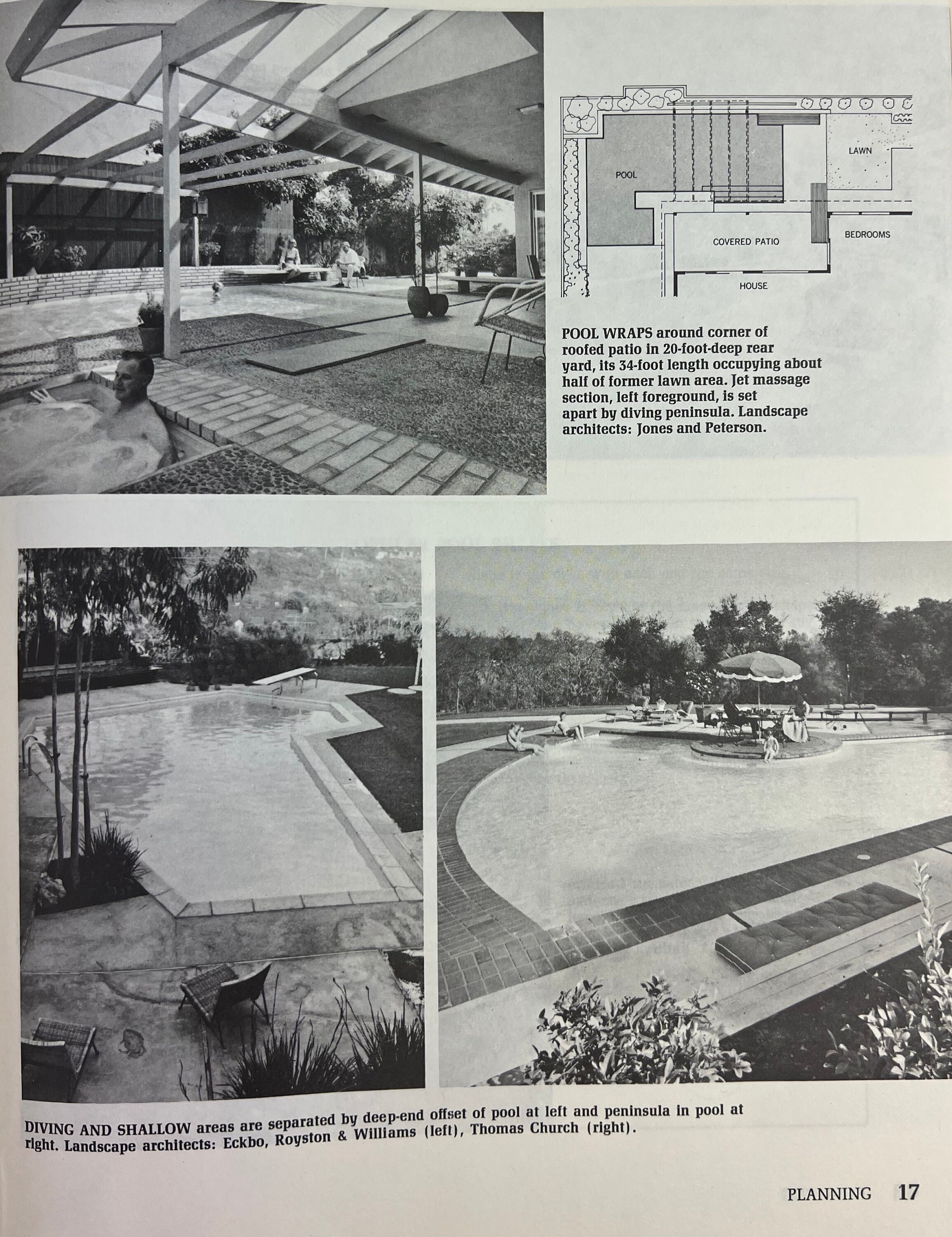 Sunset Swimming Pools 1970 Design Landscape Maintenance Vintage Mid ...