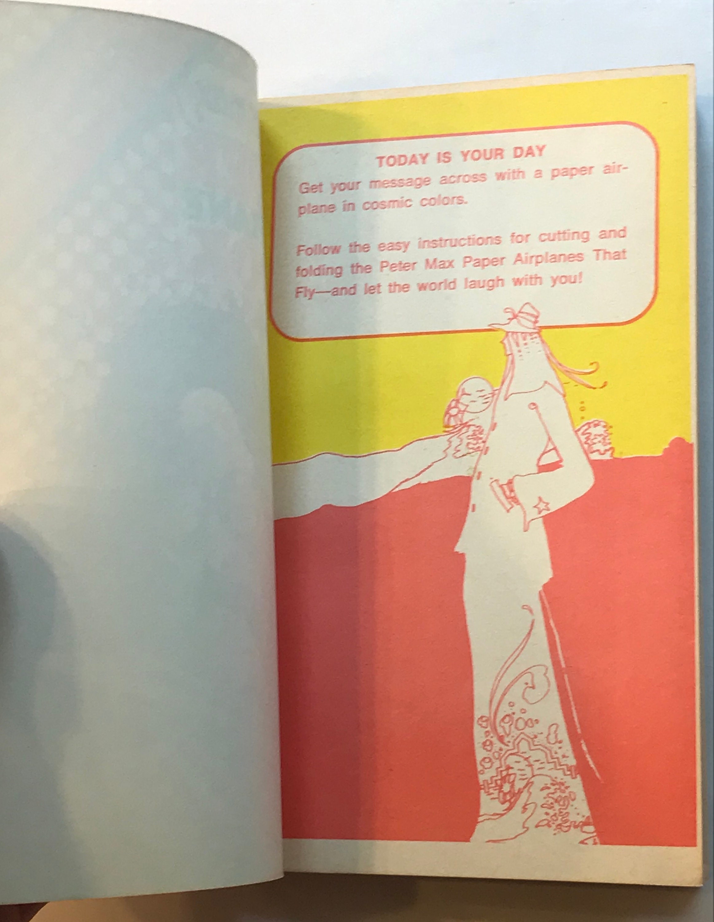 超レア】ピーター・マックス Paper Airplane Book Peter Max Paper