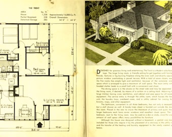 House-of-the-month Book of Small Houses Harold E. Group 1946 Vintage House Plans mid century architecture design book