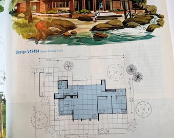 Mid Century Modern Home Designs Book, Ranch & A-frame Architecture