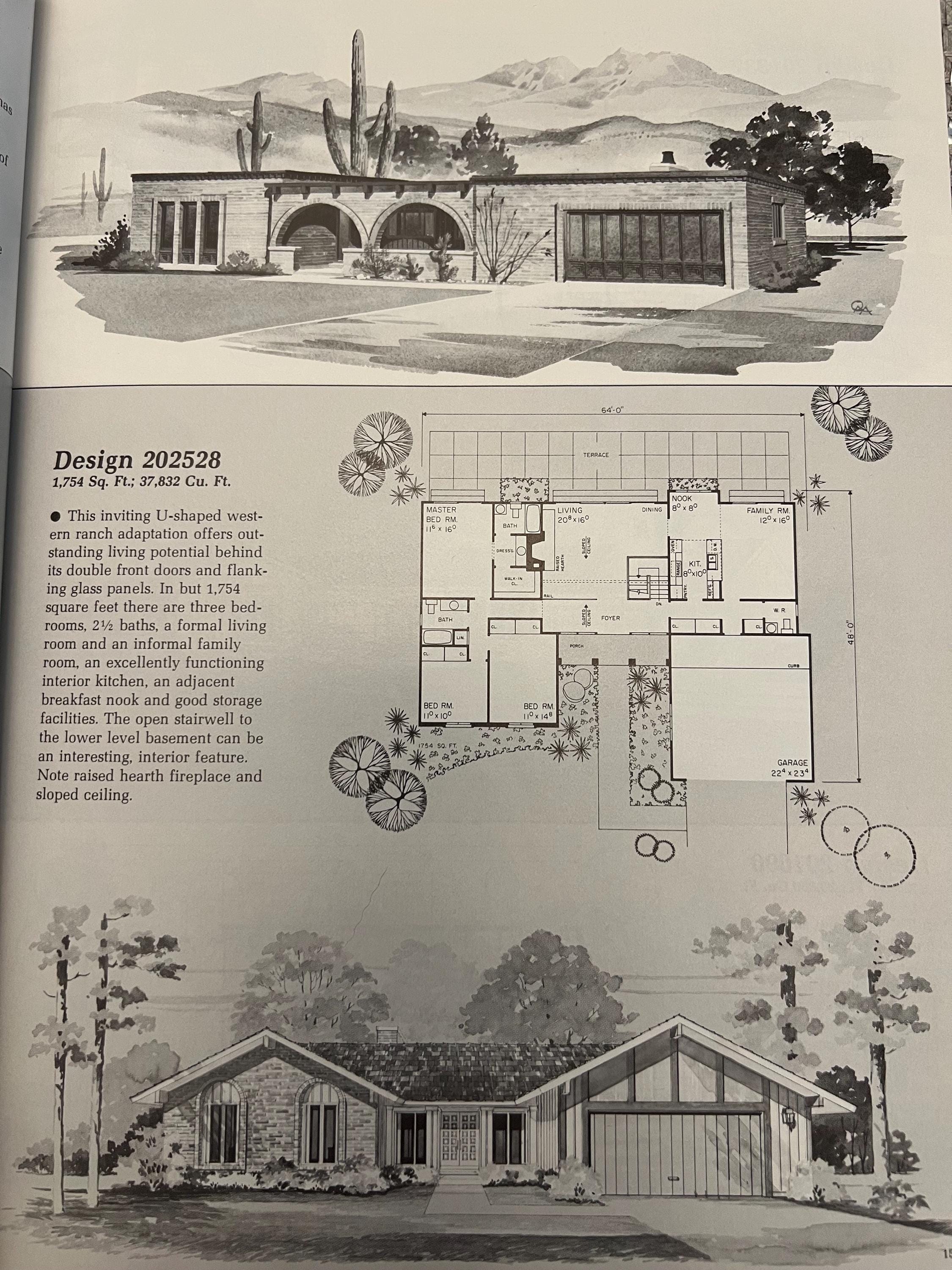 Livre de plans de maison vintage des années 1970 Hiawatha