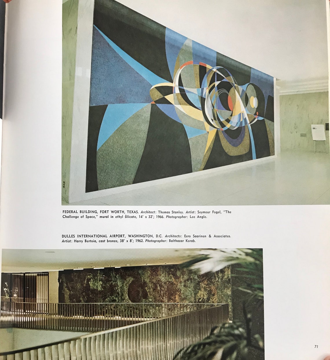 Art in Architecture Louis G. Redstone FAIA 1968 Mid Century Etsy