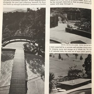 How to build DECKS for outdoor living 1963 MID CENTURY modern landscape design book image 9