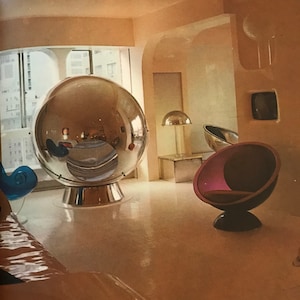 Underground Interiors Norma Skurka mid century design book 1972 SPACE AGE MOD