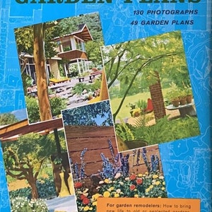 Garden Plans A Sunset Book 1963 Mid Century Modern Gardening Landscaping Design