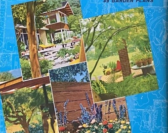 Garden Plans A Sunset Book 1963 Mid Century Modern Gardening Landscaping Design