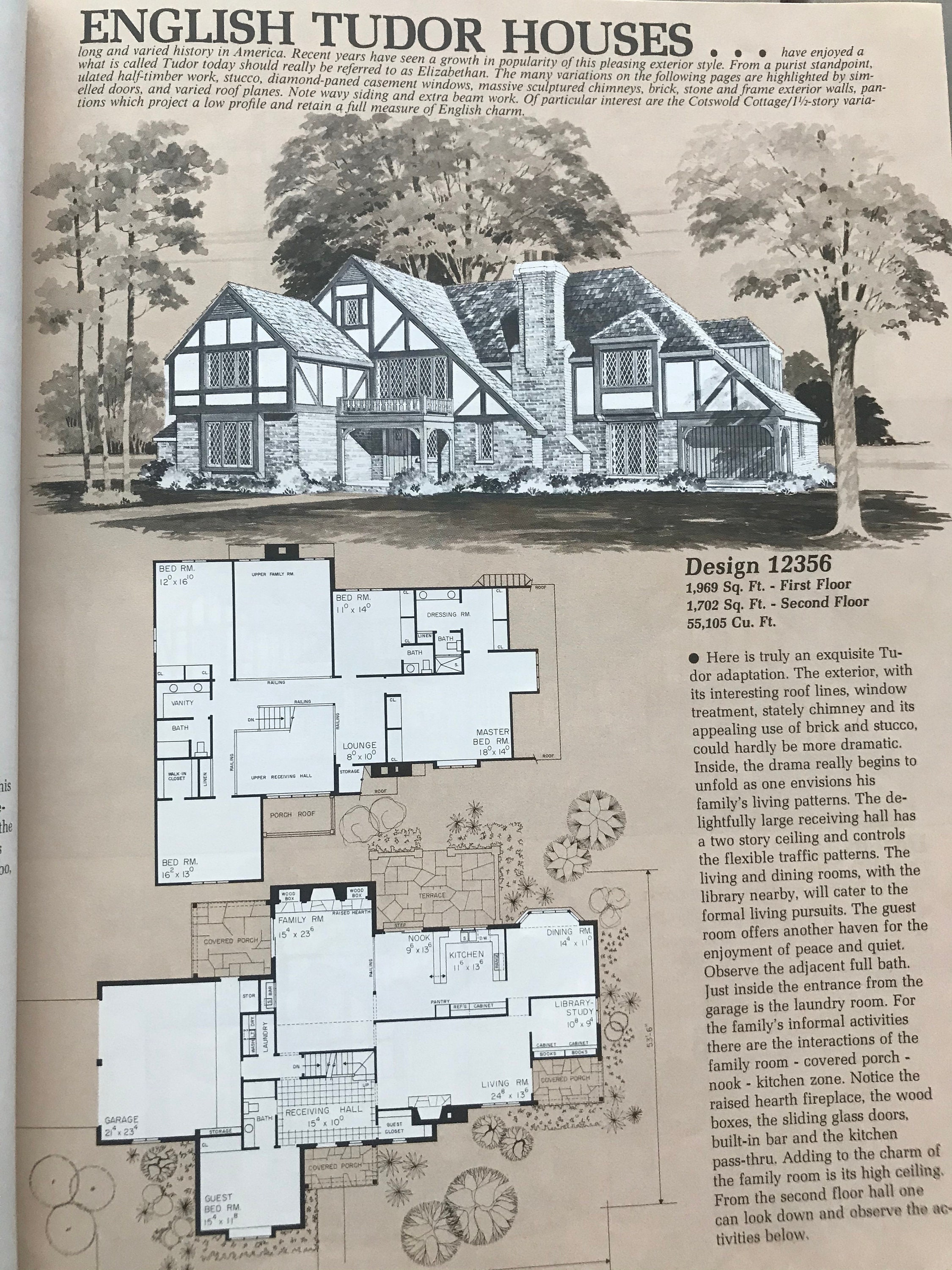 Vintage Bungalow House Plans Tudor