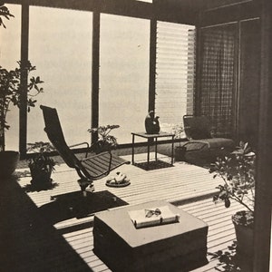 How to build DECKS for outdoor living 1963 MID CENTURY modern landscape design book image 4