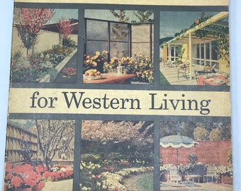 Landscaping For Western Living Sunset 1956 MID CENTURY MODERN Landscape Design Ideas Plans book