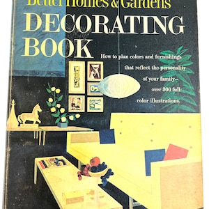 Better Homes & Gardens Decorating Book 1961 mid century modern interior design
