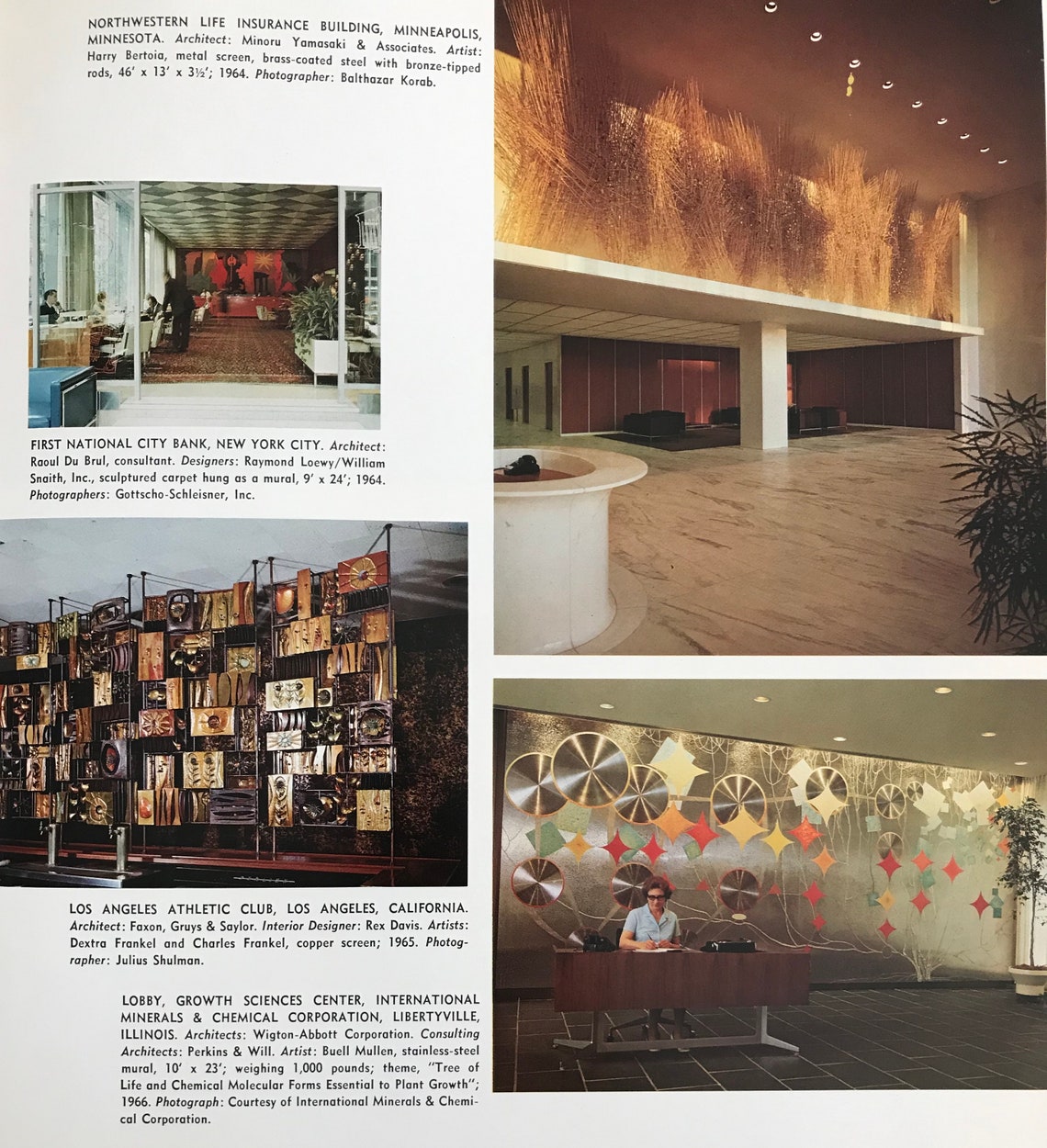 Art in Architecture Louis G. Redstone FAIA 1968 Mid Century Etsy