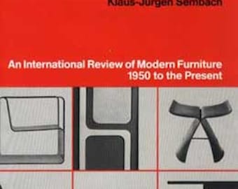 CONTEMPORARY FURNITURE Klaus-Jurgen Sembach 1982 Mid Century Modern Design Book