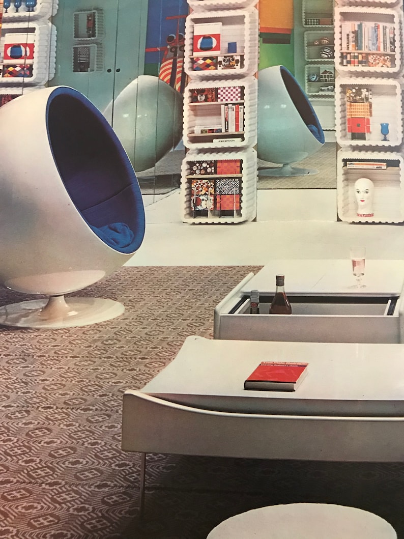 Modern Furniture and Decoration Robert Harling 1971 HUGE Space Etsy