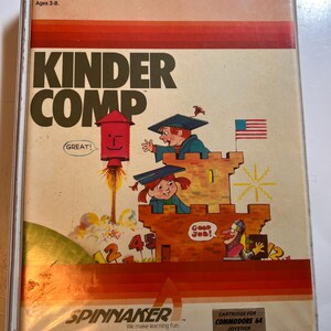 vintage Commodore 64 video game Kinder Comp Spinnaker Kindercomp 1983 80s computer