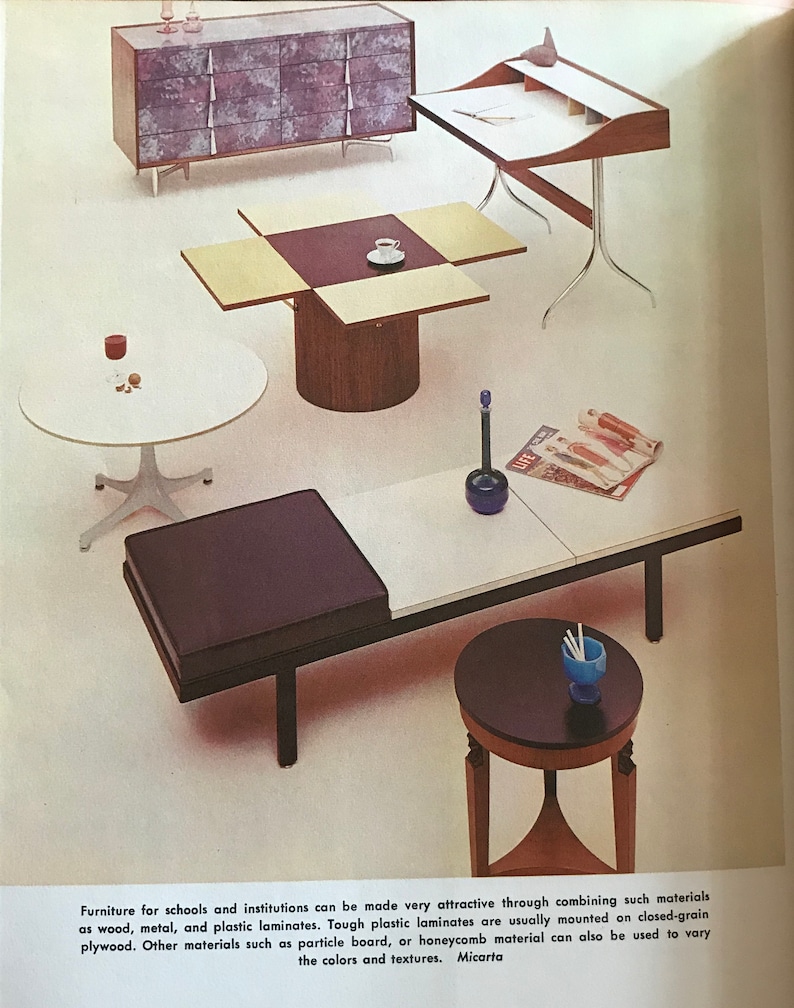 Cabinetmaking and Millwork John Feirer 1970 MID CENTURY MODERN furniture design plans image 1