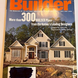 Builder medio juni 2000 het tijdschrift van de landelijke Vereniging van Woningbouwers ruim 300 bouwplannen huisplannen tijdschriftboek