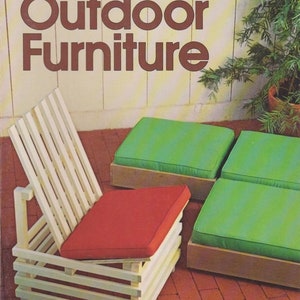 Easy To Make Outdoor Furniture 1979 Sunset Book Vintage Mid Century Modern Design Build DIY