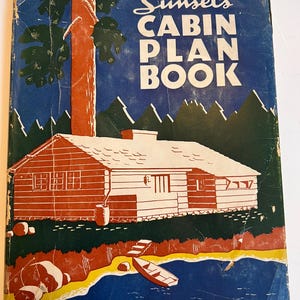 Sunset's Cabin Plan Book 1938 vintage hut strandhuisplannen boek