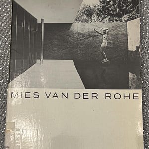 Mies Van Der Rohe by Philip Johnson 1947 1978 Mid Century Modern Architecture book Museum of Modern Art