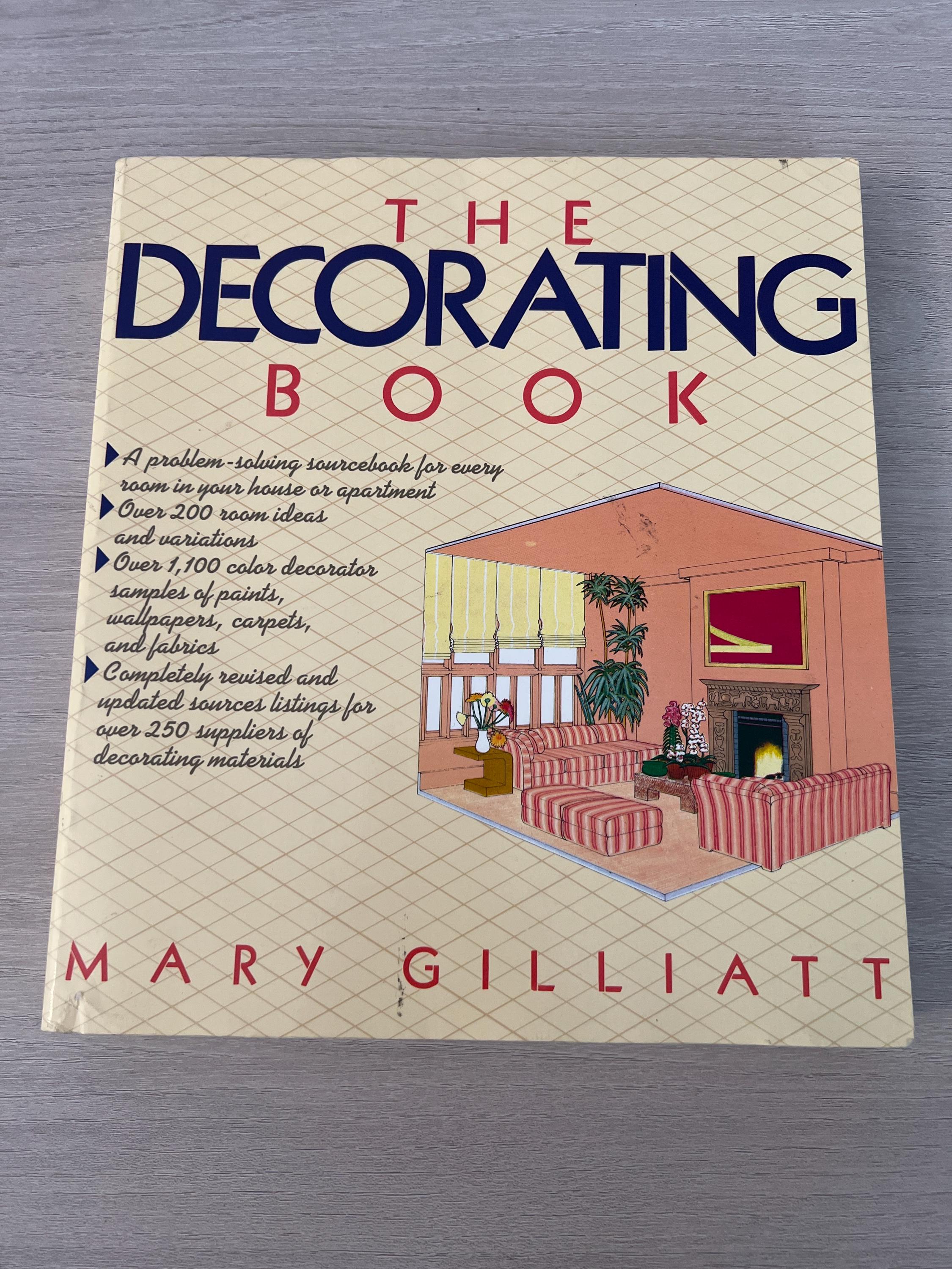 The Decorating Book Mary Gilliatt 1981 Huge 70s 80s Vintage