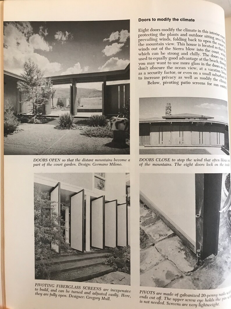 Sunset Landscaping Book 1968 Mid Century Modern Landscape | Etsy