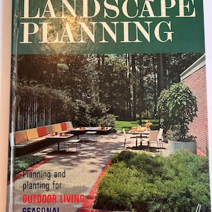 Landscape Planning Better Homes Gardens book 1963 Mid Century Modern Patio Design