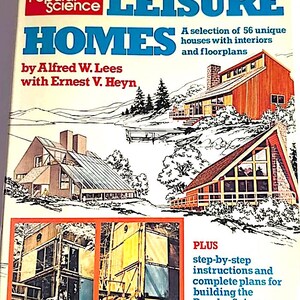 Populair wetenschappelijk vrijetijdswoningen Alfred Lees MID CENTURY MODERN House Plans Unique Houses book