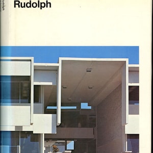 Paul Rudolph Library of Contemporary Architects Rupert Spade 1971 1st Edition mid century modern Florida architecture book