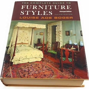 Complete Guide to Furniture Styles Illustrated by Louise Ade Boger 1969 mid century modern chair design book