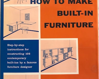 1955 How to Make Built in Furniture Mario Dal Fabbro MID CENTURY modern design plans book