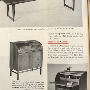 Cabinetmaking and Millwork John Feirer 1970 MID CENTURY MODERN furniture design plans image 5