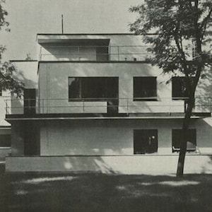 Het moderne huis Yorke 1944 ontwerpboek moderne architectuur halverwege de eeuw