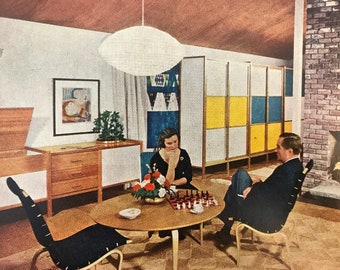 Better Homes & Gardens Decorating Book 1961 mid century modern interior design