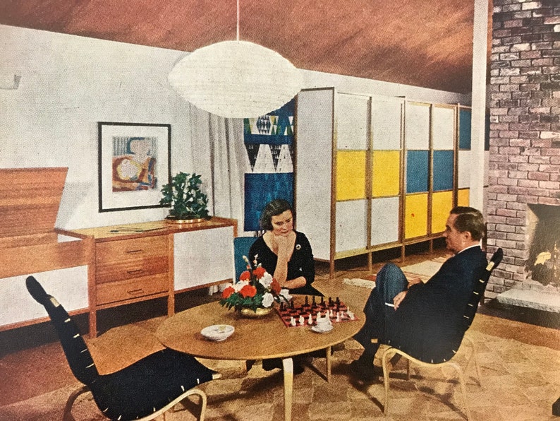 1961 Mid Century Modern Decorating Book Better Homes Gardens 1961 Mid Century Modern Decorating Book, Better Homes And Gardens Wall Decor