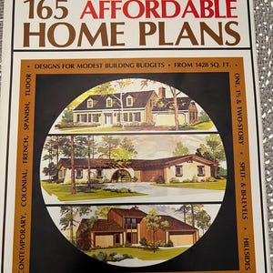 165 betaalbare woonplannen Home Planners 1983 vintage huisplannenboek