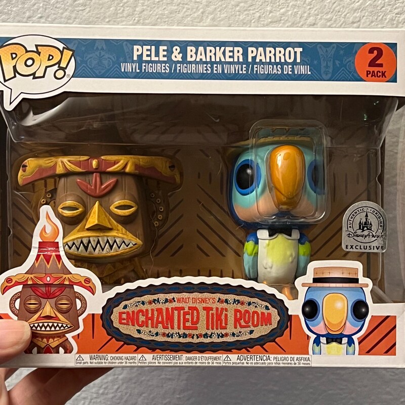 Funko Pop! Disney - Enchanted Tiki Room - Pele & Barker Parrot 2 pack - Disney Park Exclusive main image 0