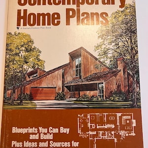 Contemporary Home Plans 1979 vintage huisplannen boek modern midden van de eeuw