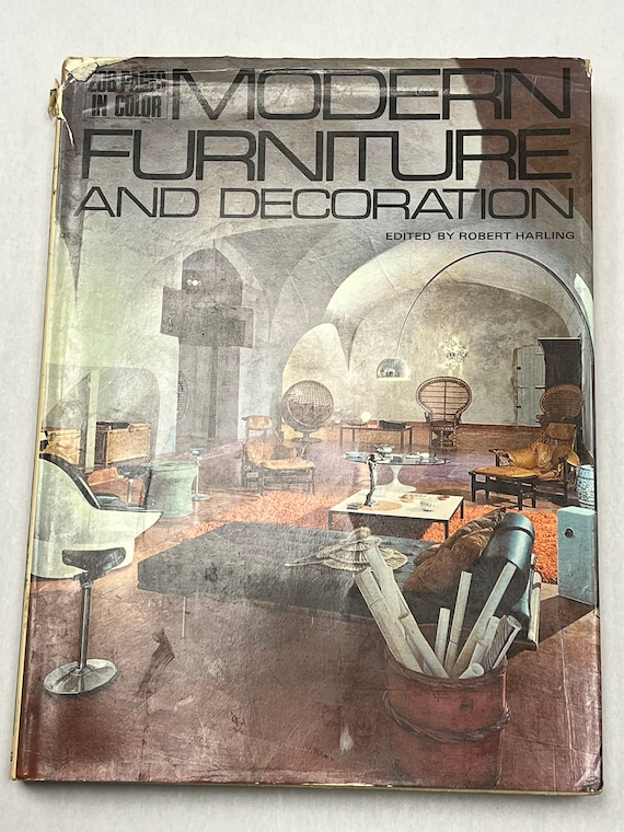 Modern Furniture and Decoration Robert Harling 1971 HUGE Space Age