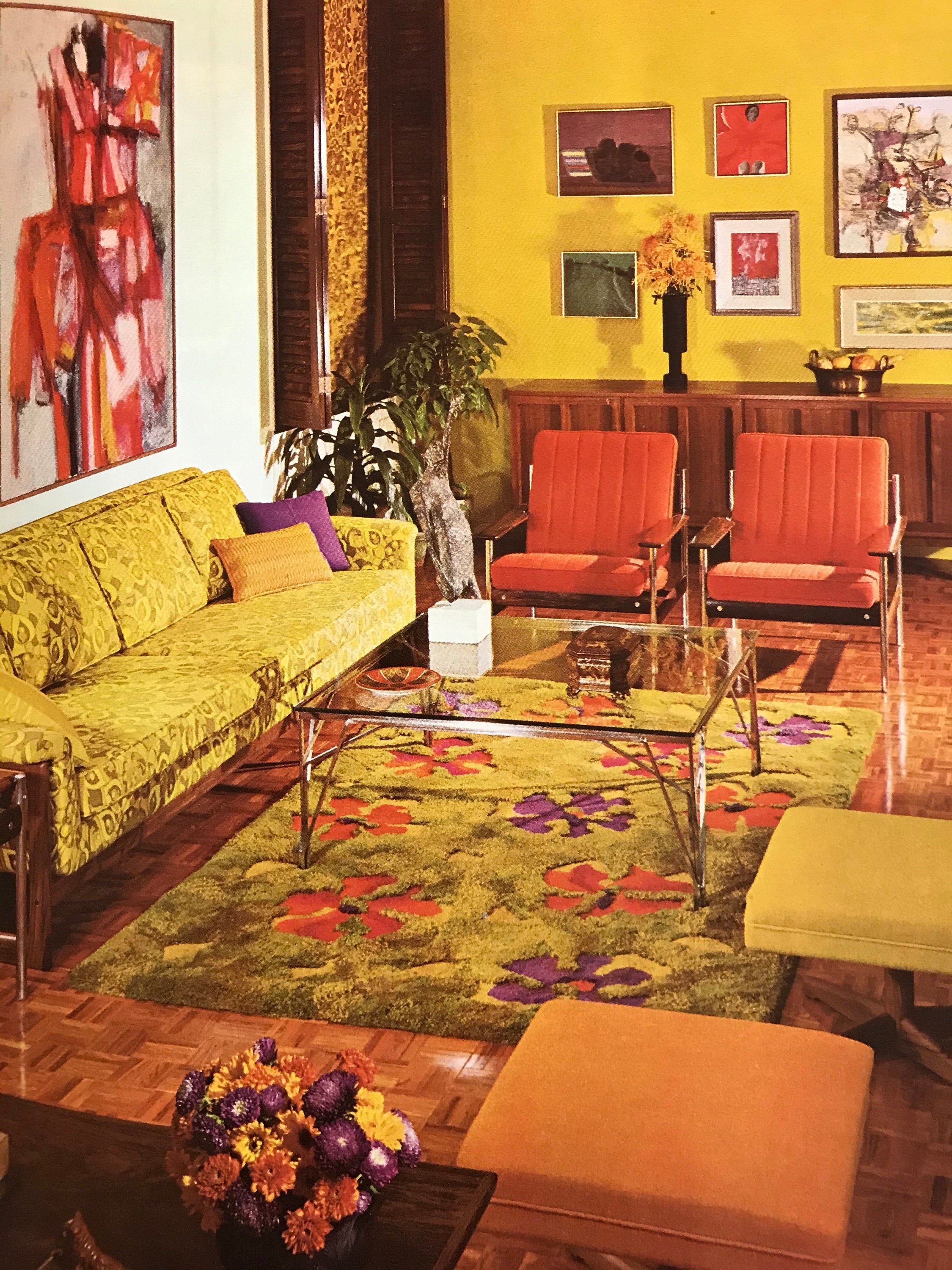 The Doubleday Book of Interior Decorating Albert Kornfeld 1965 Mid