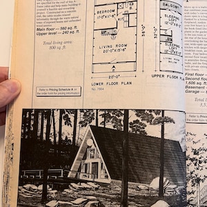 Bouw je eigen huisplannen Garlinghouse vintage 1996 huisontwerpen A-frame Chalet Cabin Vacation Ranch