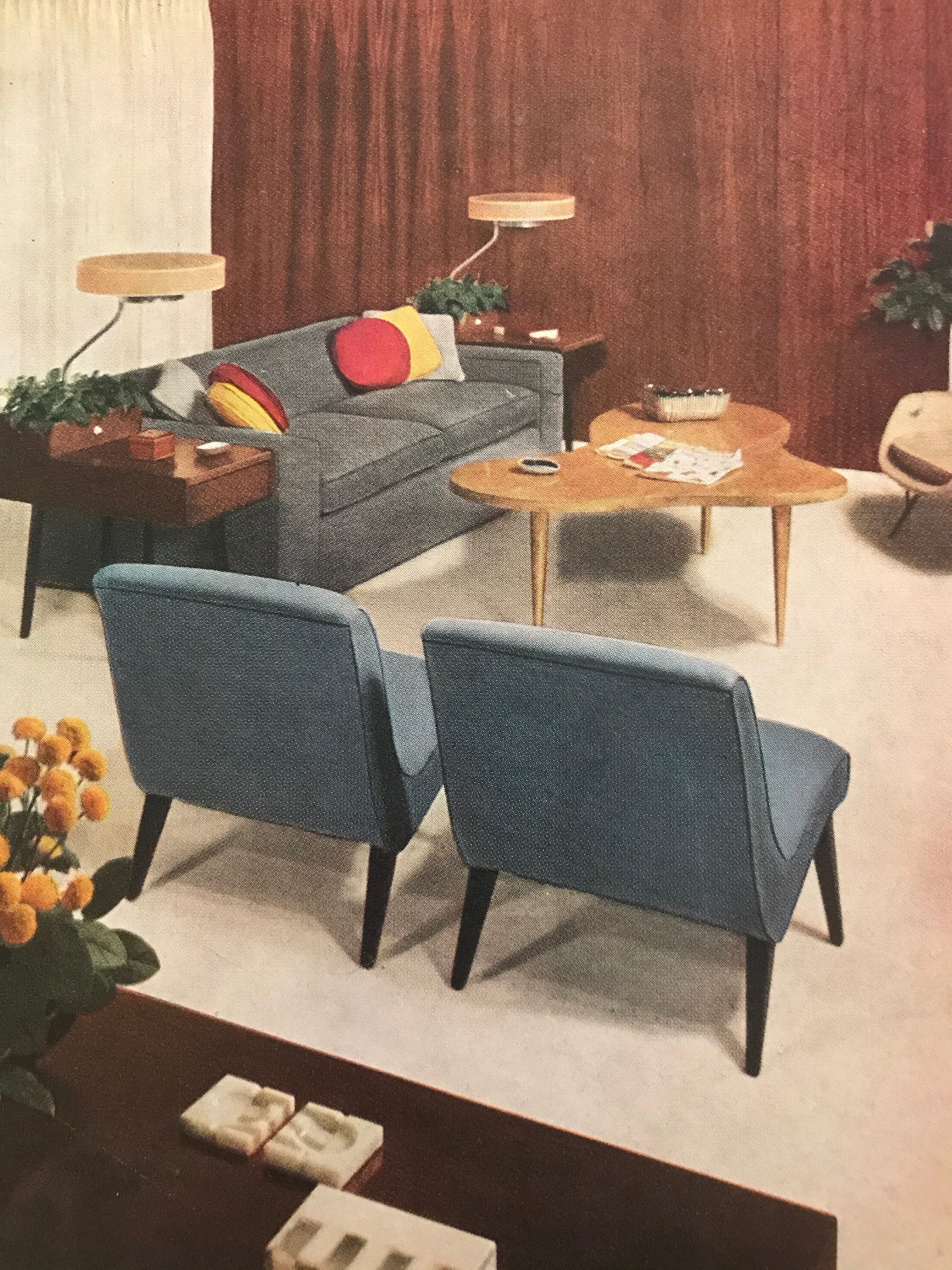 Pair of Mid-Century Modern Bookshelf Side Tables, c.1960's
