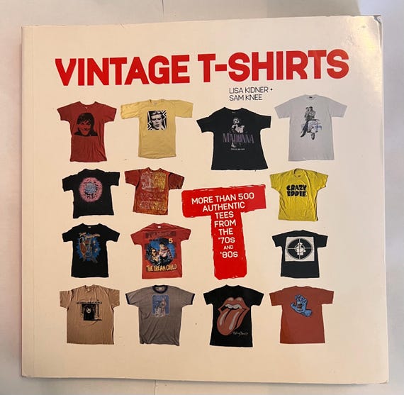 Vintage T-shirts Book: 70s-80s Rock Shirt Designs - Etsy Finland
